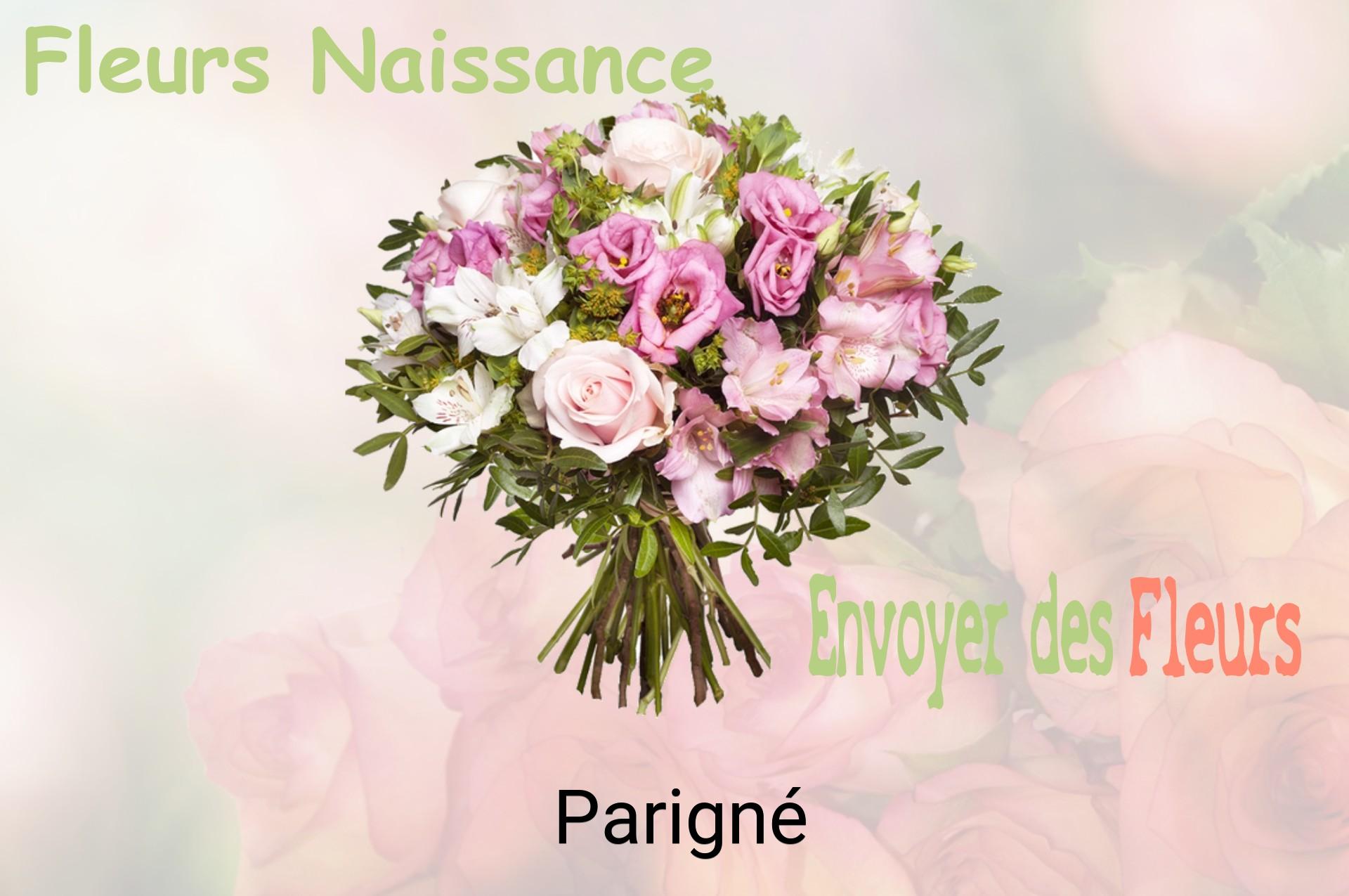 Bouquet de fleurs de naissance livré à Parigné